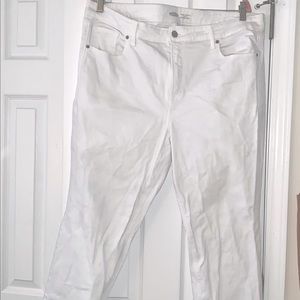 Old navy white power straight jeans size 18